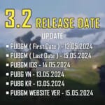 「PUBGMOBILE」アプデ3.2〜13日or 14日